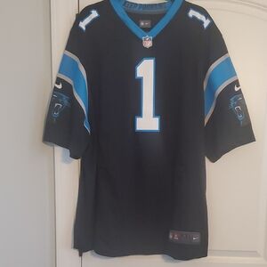 Panthers NFL Black and Blue Football Jersey
